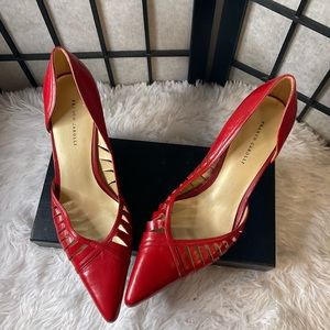 Red classy pumps
